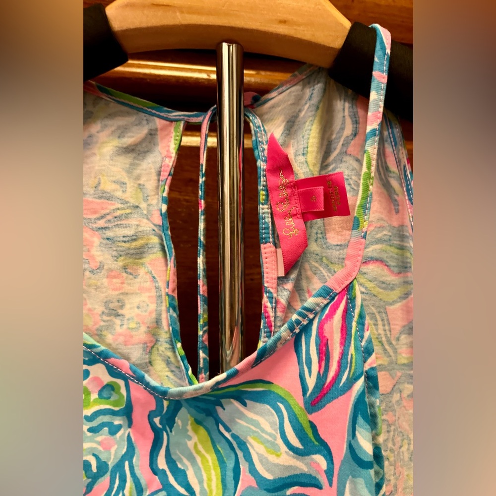 Lilly Pulitzer Pink and Blue Mini Dress - Picture 3 of 4